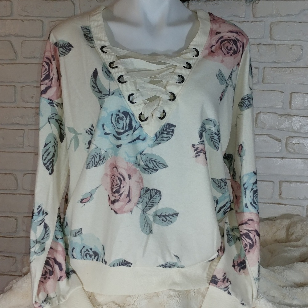 Floral Sweatshirt XXL
